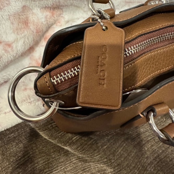 NWT Coach Remi Satchel Saddle Brown - Picture 4 of 9